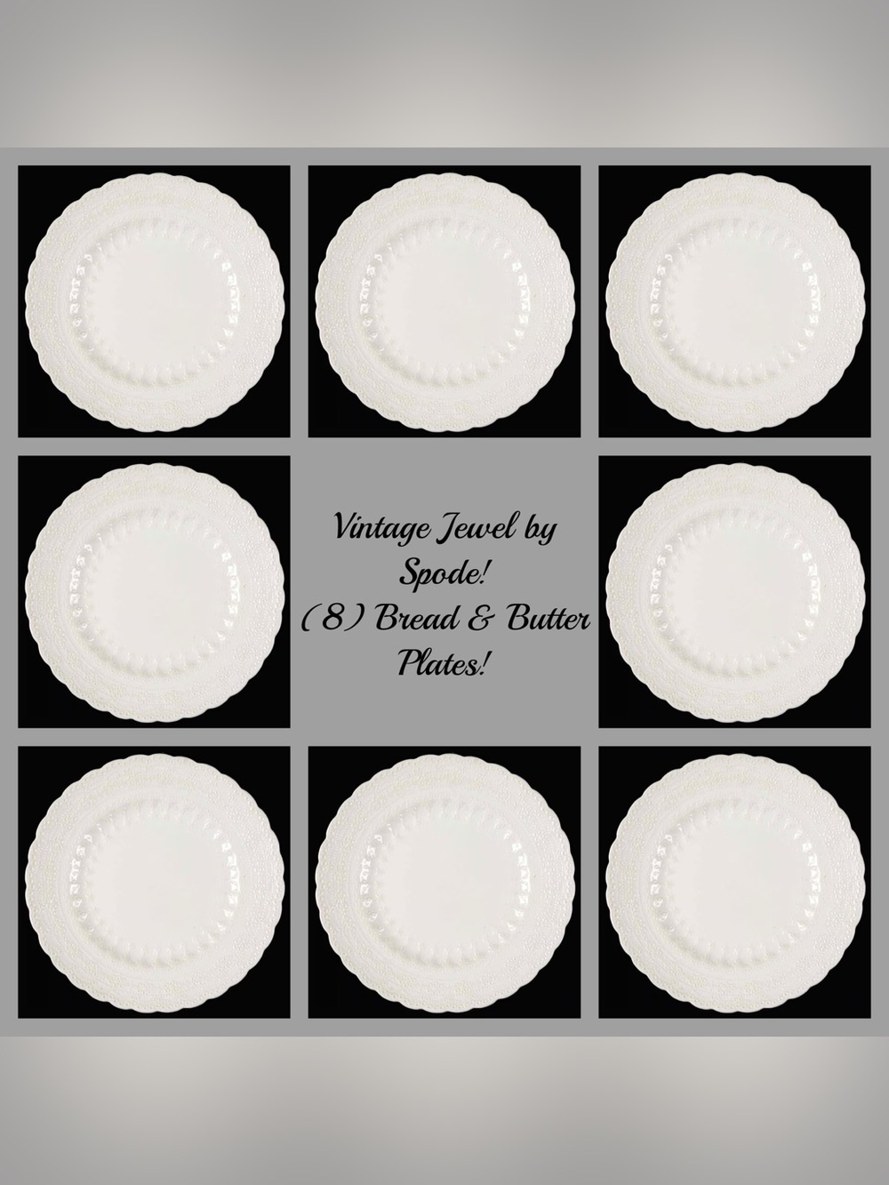 🩷 Vintage Jewel by SPODE
(8) Bread & Butter Plates, Made in England, Qty 8 - Picture 2 of 4